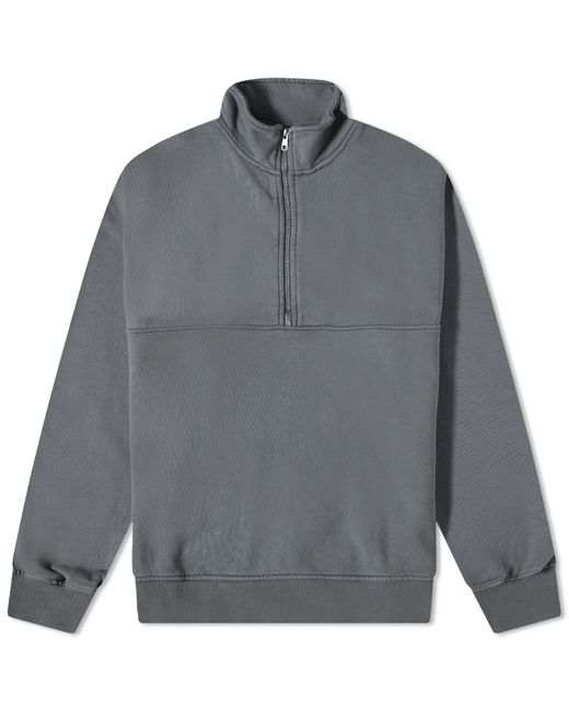 Colorful Standard Organic Quarter Zip Popover Sweat in Large END. Clothing
