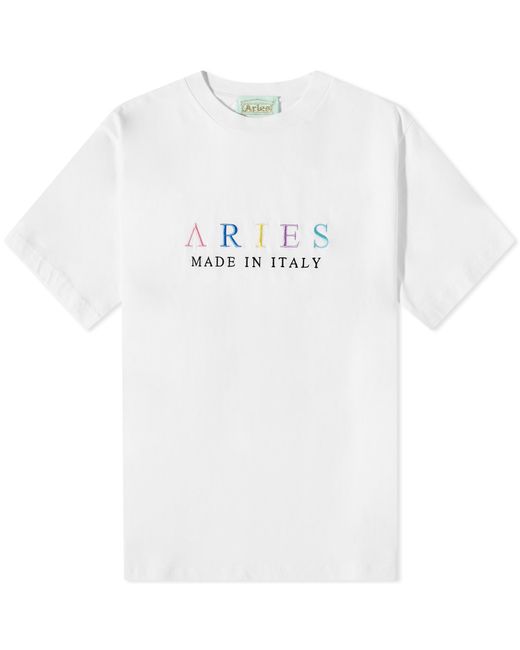 Aries United Colours of Embroidered T-Shirt in END. Clothing