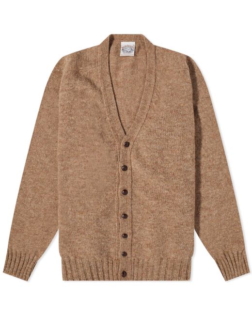 Jamieson's of Shetland V Neck Cardigan in END. Clothing