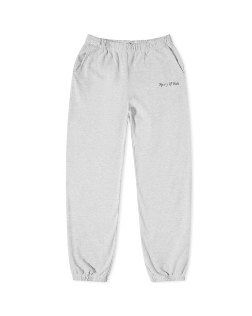 Sporty & Rich Italic Logo Sweat Pants in Large END. Clothing