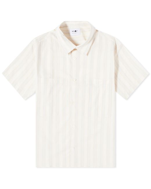 Nn07 Freddy Stripe Short Sleeve Shirt in Large END. Clothing