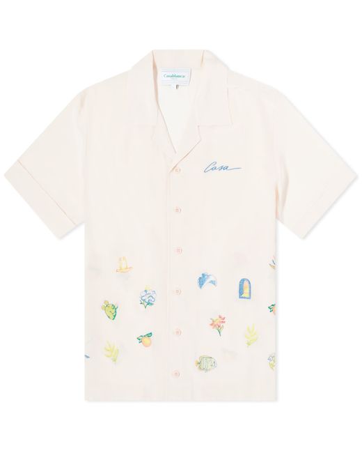 Casablanca Embroidered Logo Short Sleeve Shirt in END. Clothing