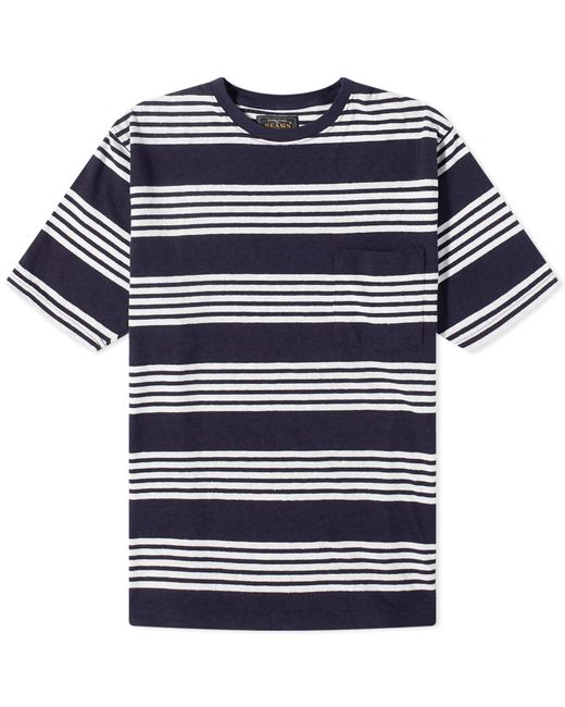 Beams Plus Stripe Nep Pocket T-Shirt in Large END. Clothing