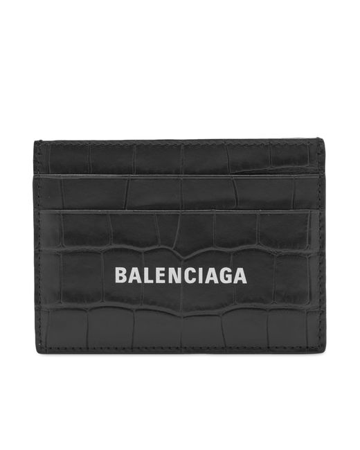Balenciaga Croc Embossed Logo Card Holder in END. Clothing