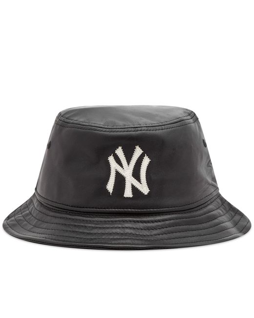 New Era New York Yankees Leather Bucket Hat in END. Clothing