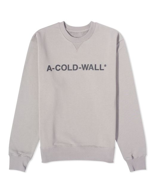 A-Cold-Wall Logo Crew Sweat in Medium END. Clothing