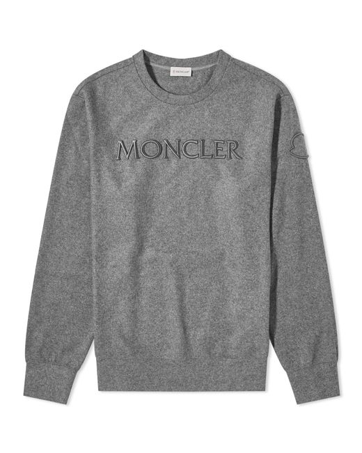 Moncler Embroidered Logo Sweater in X-Small END. Clothing