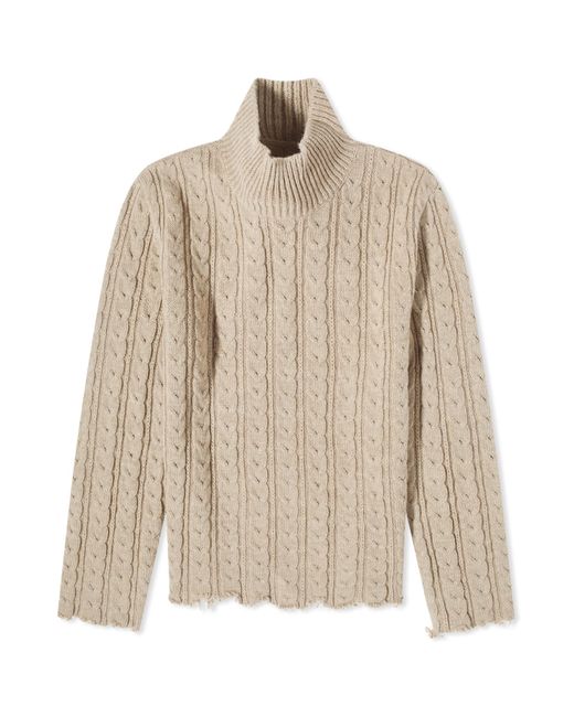Mm6 Maison Margiela Cable Crew Knit in Large END. Clothing