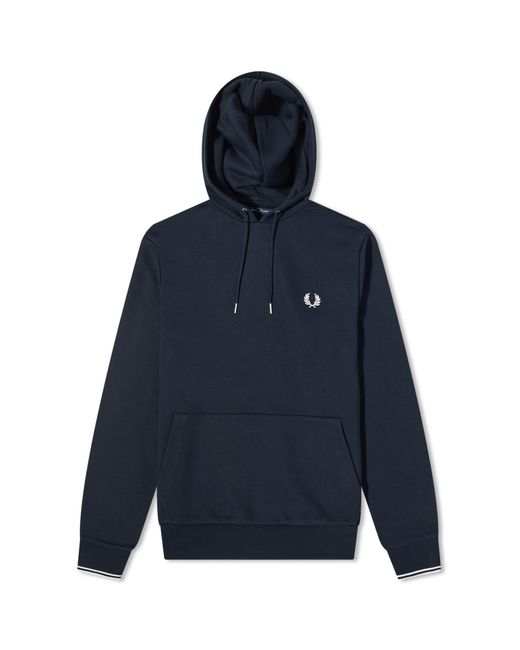 Fred Perry Tipped Popover Hoodie in X-Small END. Clothing