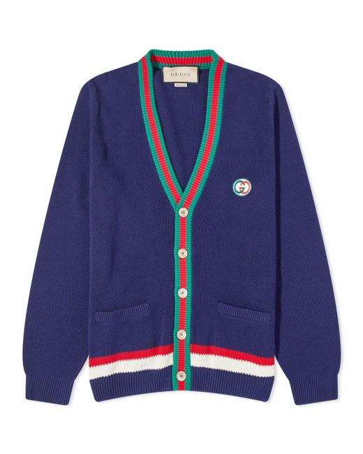 Gucci GG Logo Stripe Placket Cardigan in Large END. Clothing