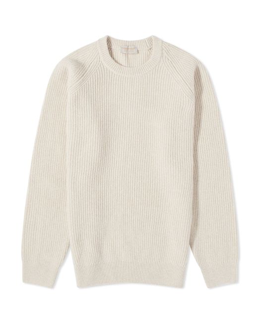 John Smedley Upson Ribbed Crew Knit in Large END. Clothing