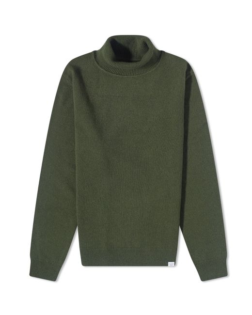 Norse Projects Kirk Merino Lambswool Roll Neck Knit in END. Clothing