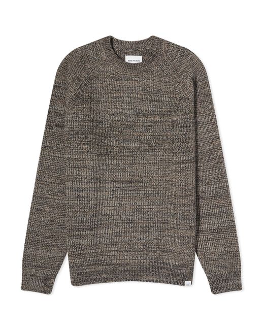 Norse Projects Roald Wool Cotton Ribbed Crew Knit in Large END. Clothing