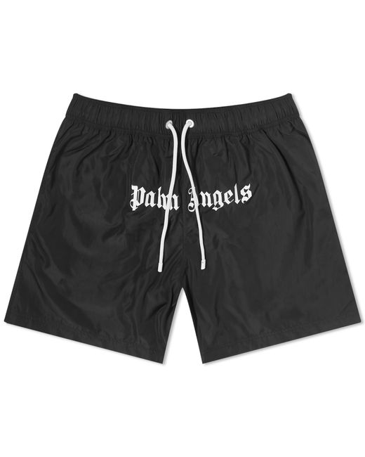 Palm Angels Logo Swim Shorts in END. Clothing
