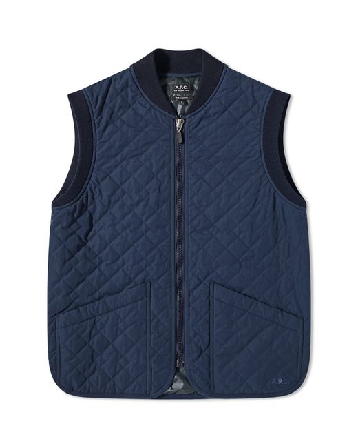 A.P.C. . Silas Quilted Vest in Small END. Clothing