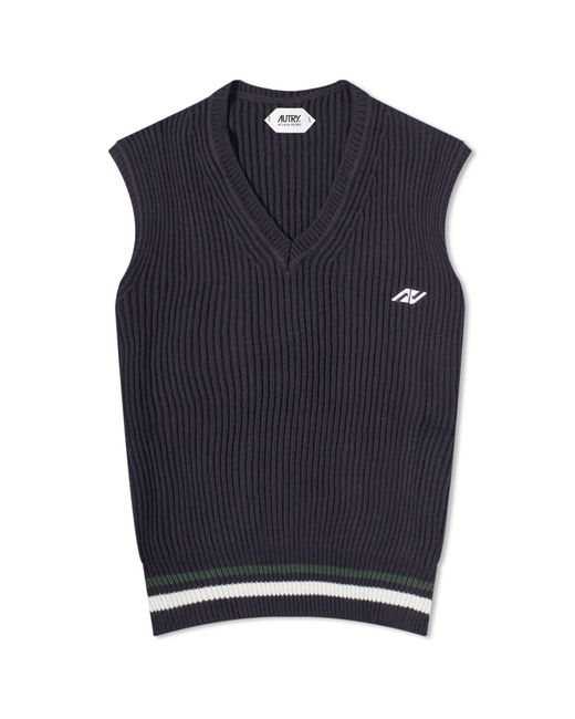 Autry Knitted Sport Vest in END. Clothing