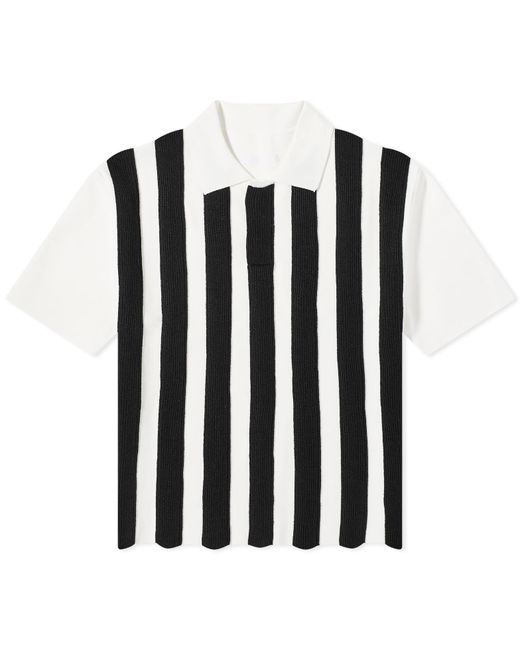 Jacquemus Ola Stripe Knit Polo Shirt in END. Clothing