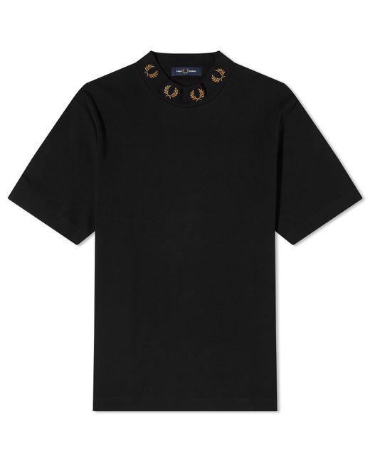 Fred Perry Laurel Wreath High Neck T-Shirt in END. Clothing