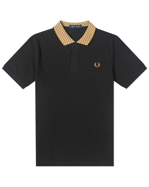 Fred Perry Micro Check Collar Polo Shirt in END. Clothing