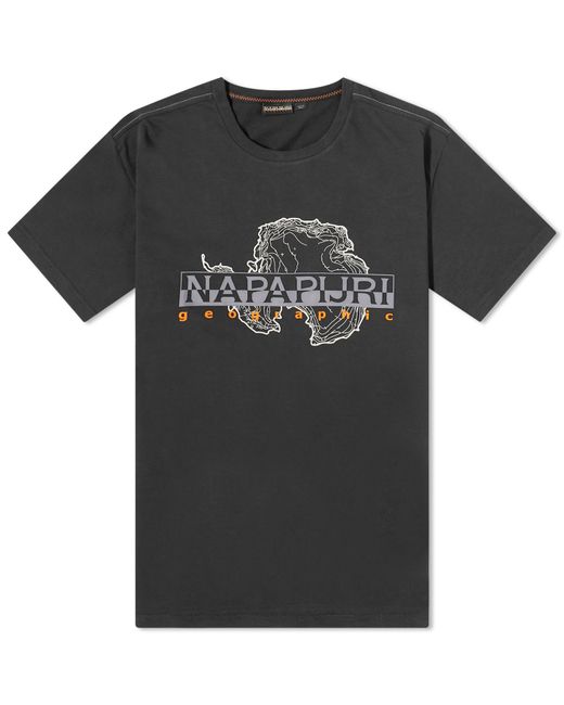 Napapijri Iceberg Graphic Logo T-Shirt in Large END. Clothing