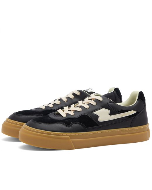 Stepney Workers Club Pearl S-Strike Leather Mix Sneakers in END. Clothing