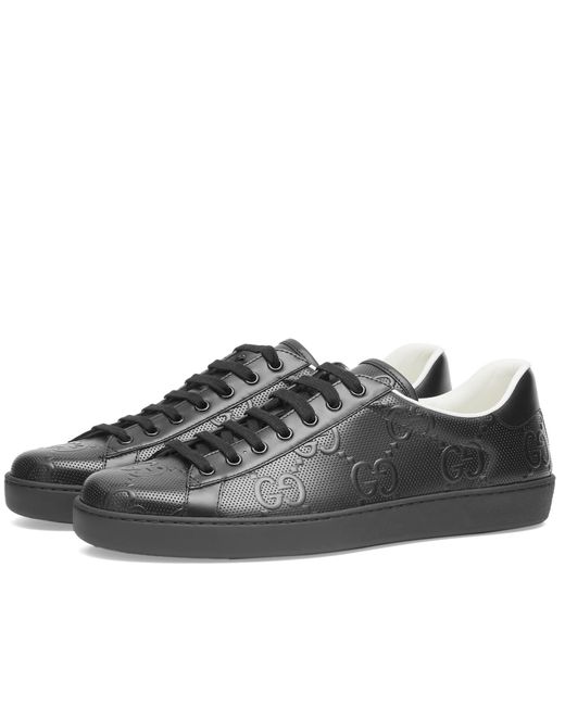 Gucci GG Embossed New Ace Sneakers in UK 6 END. Clothing