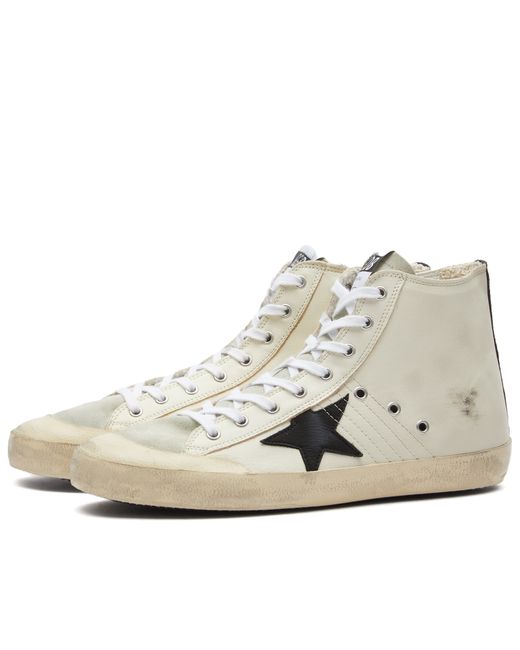 Golden Goose Francy Leather Hi-Top Sneakers in END. Clothing