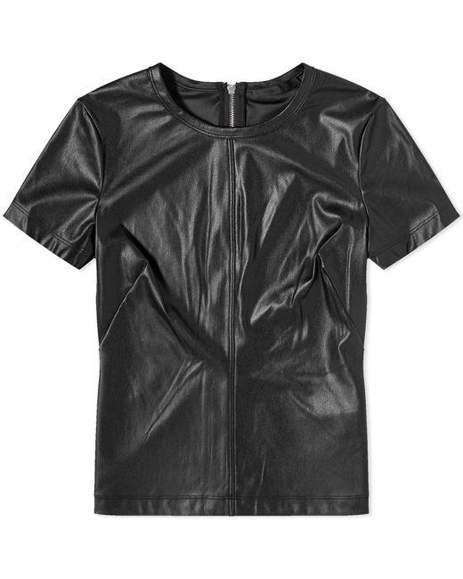Helmut Lang Faux Leather T-Shirt in END. Clothing