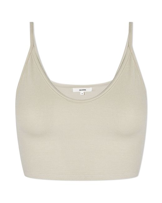 Joah Brown Strappy Crop Tank Top in END. Clothing