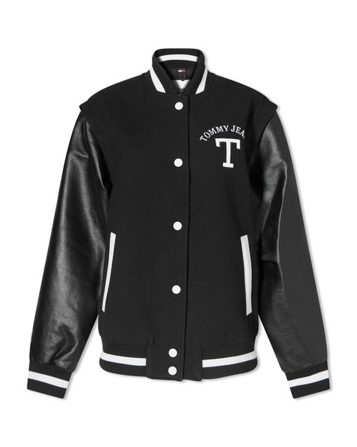 Tommy Jeans Zip Off Sleeve Letterman Jacket in Large END. Clothing