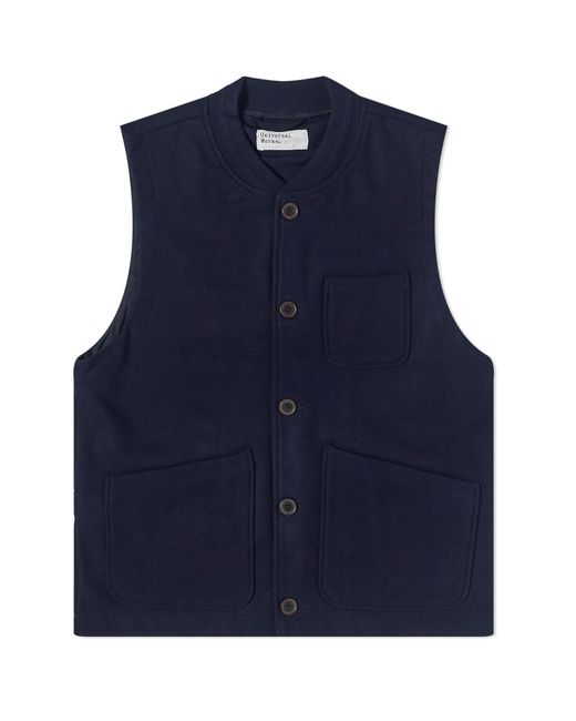 Universal Works Mowbray Chore Waistcoat in END. Clothing