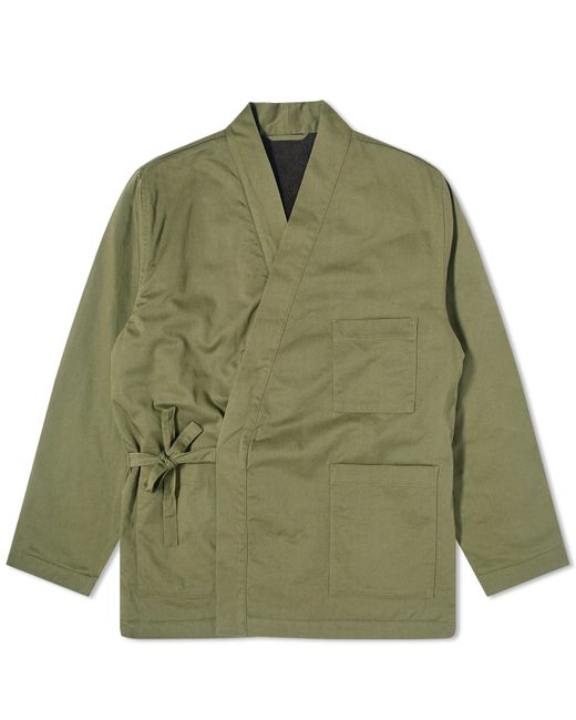 Universal Works Twill/Sherpa Reversible Kyoto Work Jacket in END. Clothing