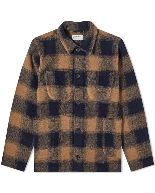 Universal Works Check Wool Fleece Lumber Jacket in END. Clothing