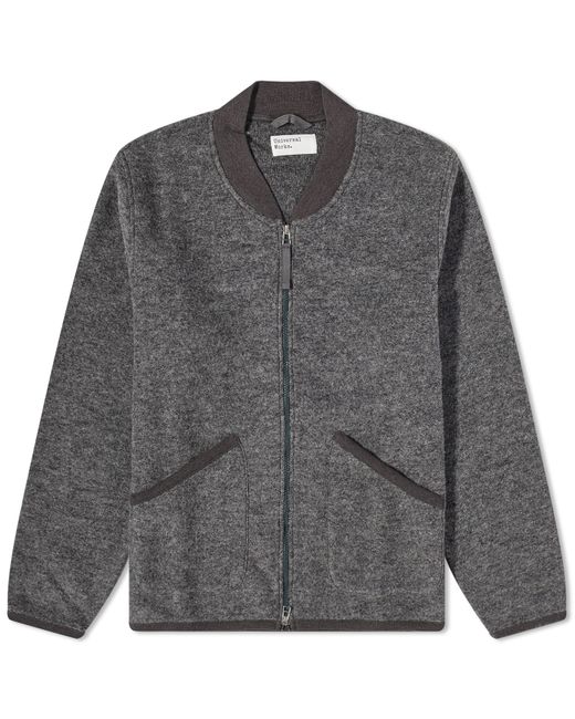Universal Works Wool Fleece Zip Bomber Jacket in END. Clothing
