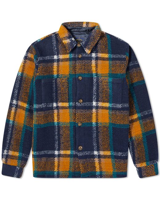 Portuguese Flannel Plaid Tricot Overshirt in END. Clothing