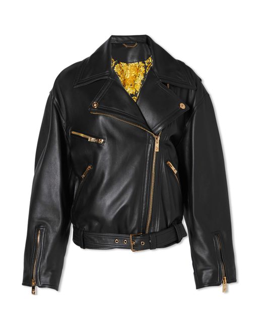 Versace Leather Biker Jacket in UK 12 END. Clothing
