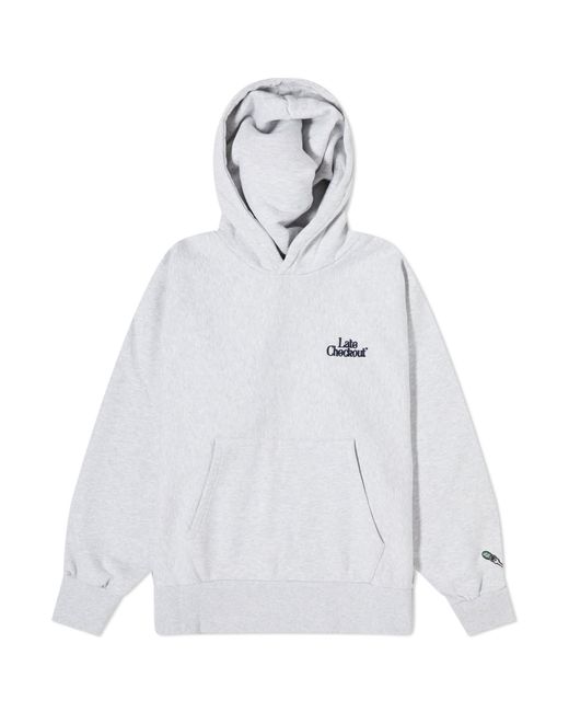 Late Checkout Logo Popover Hoodie in Large END. Clothing