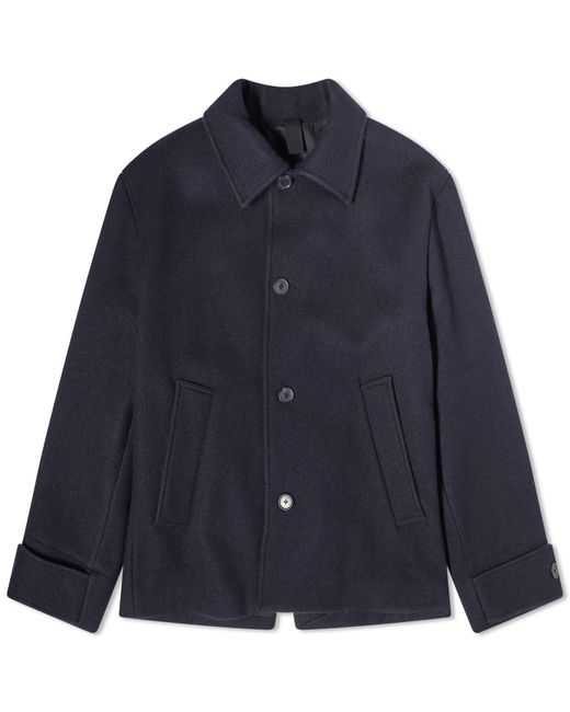 Margaret Howell Offset Placket Wool Coat in Small END. Clothing