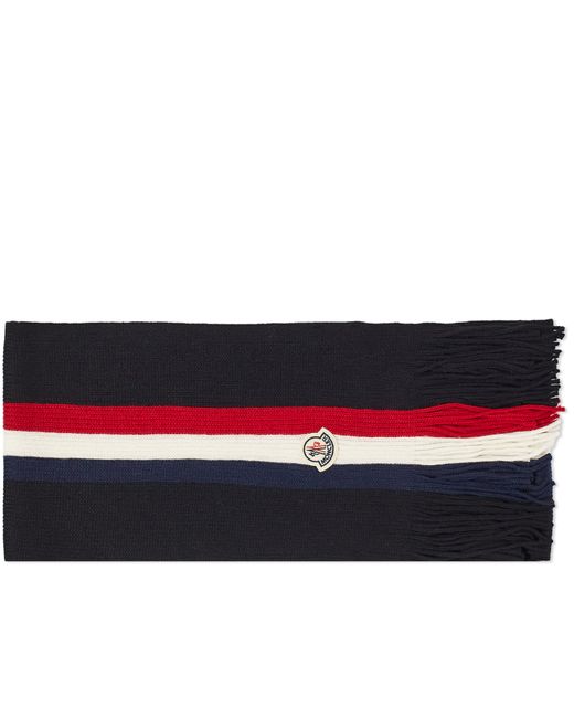 Moncler Tricolour Logo Scarf in END. Clothing