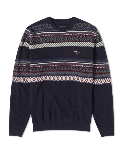 Barbour Winterborne Fairisle Crew Knit in Large END. Clothing