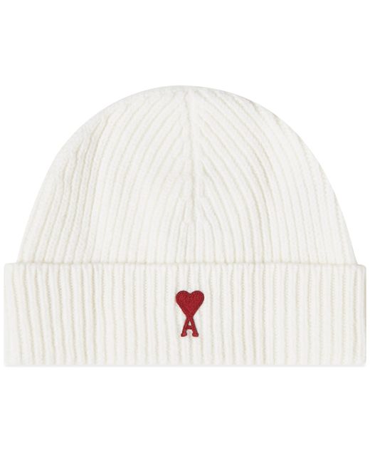 AMI Alexandre Mattiussi Red ADC Beanie in END. Clothing
