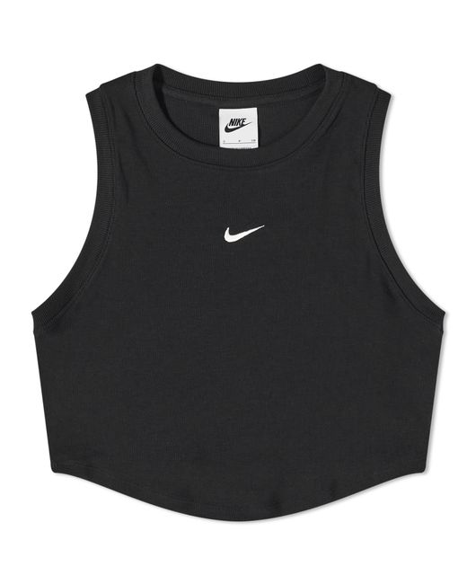 Nike Essential Rib Crop Tank Top in Large END. Clothing