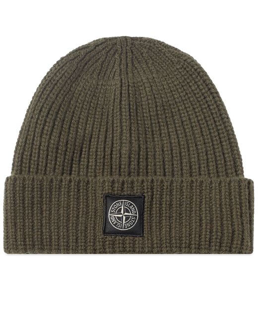 Stone Island Wool Patch Beanie Hat in END. Clothing