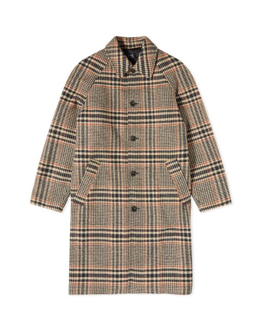 A.P.C. . Etienne Check Wool Overcoat in END. Clothing
