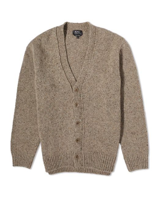 A.P.C. . Theophile Donegal Cardigan in END. Clothing