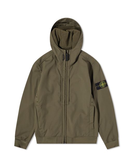 Stone Island Soft Shell-R Hooded Jacket in END. Clothing