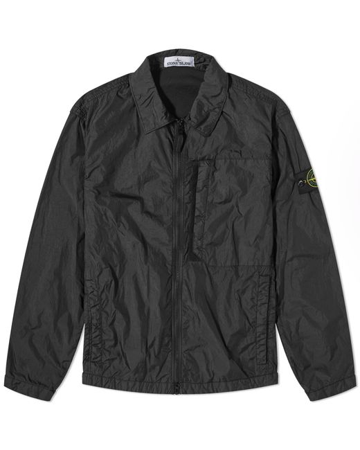 Stone Island Crinkle Reps Zip Overshirt in END. Clothing