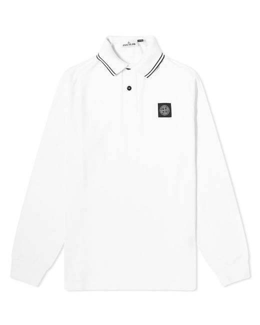 Stone Island Long Sleeve Patch Polo Shirt in END. Clothing