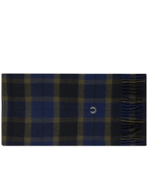 Fred Perry Lambswool Tartan Scarf in END. Clothing