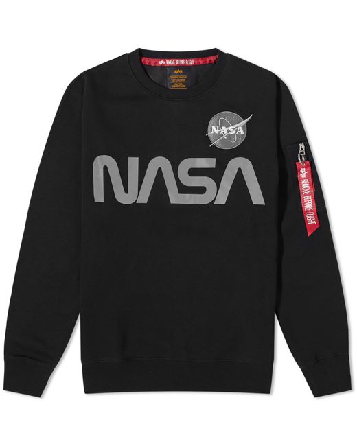 Alpha Industries NASA Reflective Crew Sweat in END. Clothing